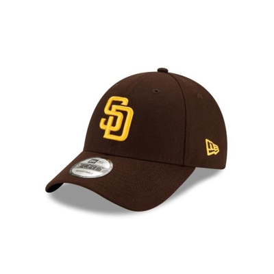 Black San Diego Padres Hat - New Era MLB The League 9FORTY Adjustable Caps USA0562143